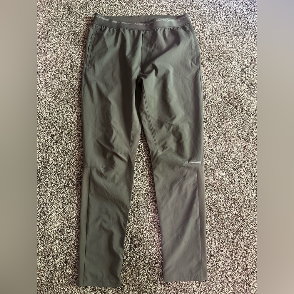 Abercrombie Kids Dark Gray Chinos-NWOT-washed, never worn